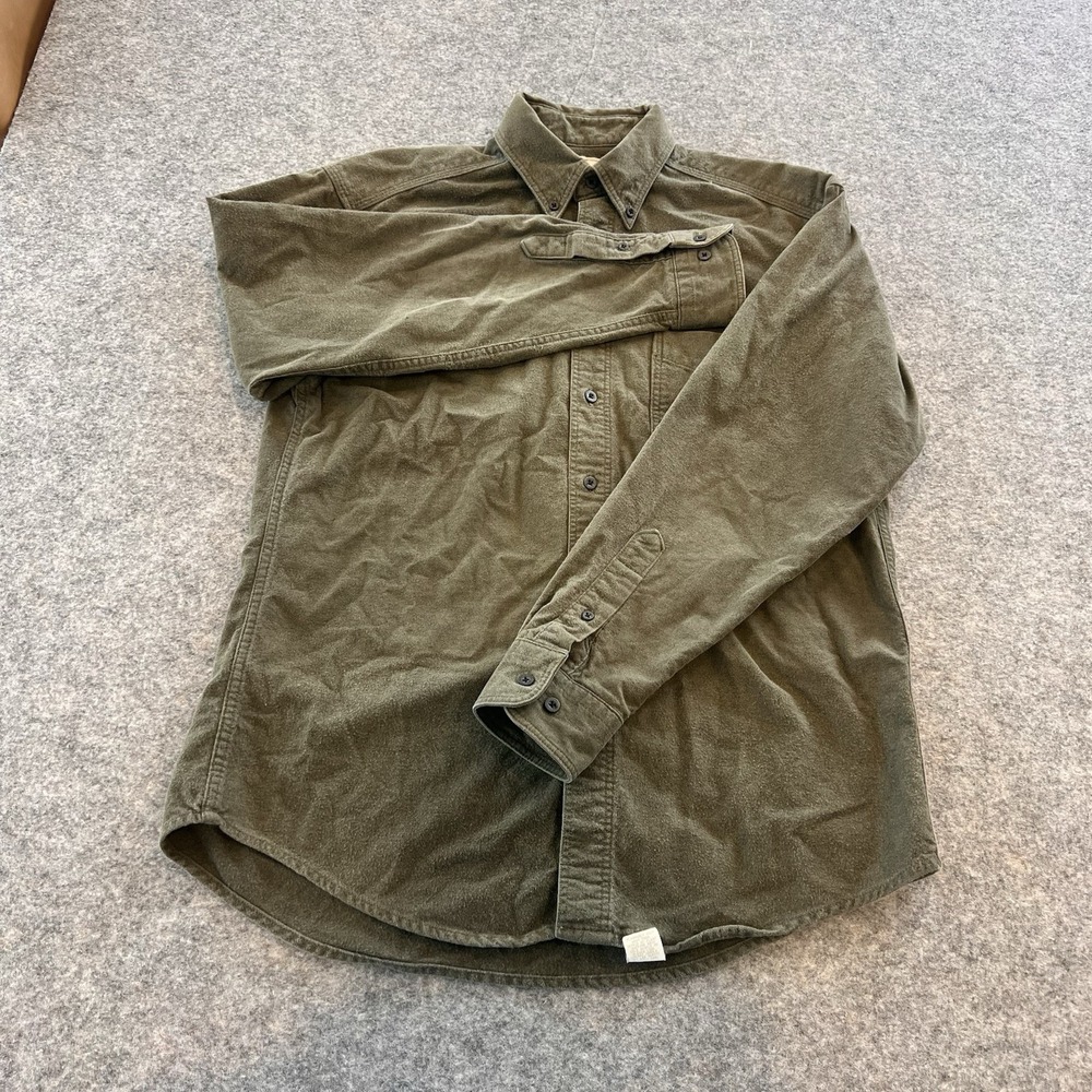 Vintage Woolrich Rigged Outdoor Long Sleeve Shirt Green Size M